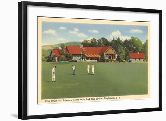 Golf Course, Chenango, Binghamton, New York-null-Framed Art Print