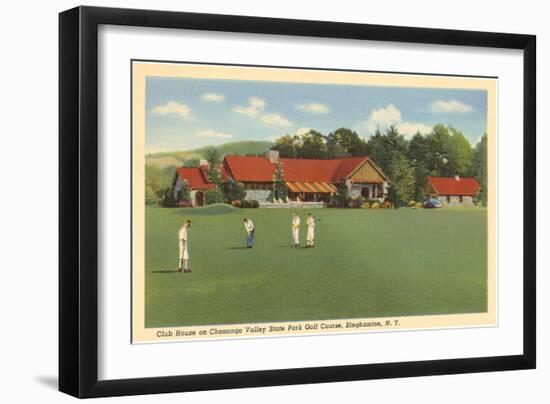 Golf Course, Chenango, Binghamton, New York-null-Framed Art Print