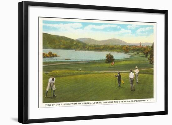 Golf Course, Cooperstown, New York-null-Framed Art Print