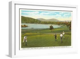 Golf Course, Cooperstown, New York-null-Framed Art Print