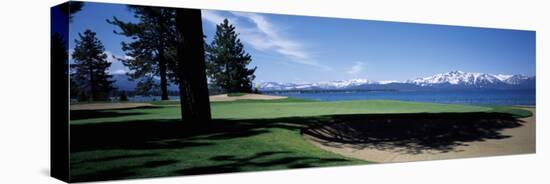 Golf Course, Edgewood Tahoe Golf Course, Stateline, Douglas County, Nevada, USA-null-Stretched Canvas
