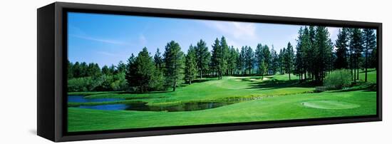 Golf Course, Edgewood Tahoe Golf Course, Stateline, Douglas County, Nevada, USA-null-Framed Stretched Canvas