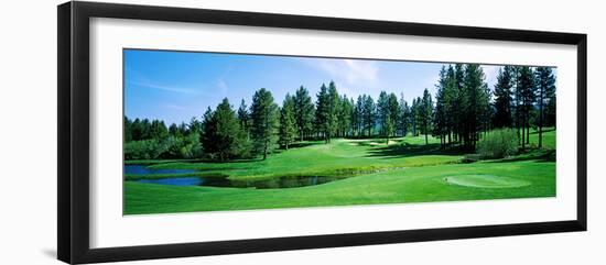 Golf Course, Edgewood Tahoe Golf Course, Stateline, Douglas County, Nevada, USA-null-Framed Premium Photographic Print