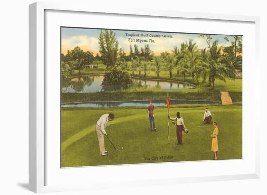 Golf Course, Ft. Myers, Florida-null-Framed Art Print