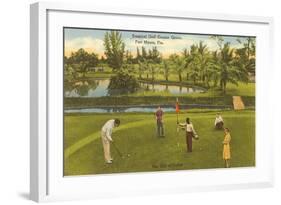 Golf Course, Ft. Myers, Florida-null-Framed Art Print