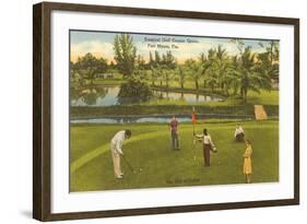 Golf Course, Ft. Myers, Florida-null-Framed Art Print