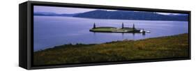 Golf Course in a Lake, Floating Golf Green, Coeur D'Alene Resort, Coeur D'Alene-null-Framed Stretched Canvas