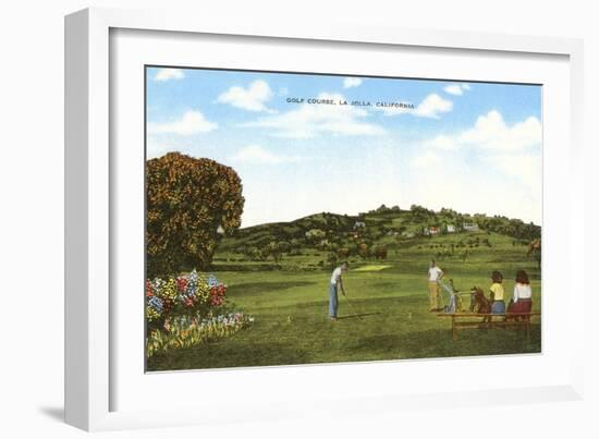 Golf Course, La Jolla, California-null-Framed Art Print