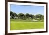 Golf Course Landscape with Fountain-denovyi-Framed Photographic Print