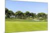 Golf Course Landscape with Fountain-denovyi-Mounted Photographic Print