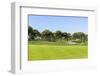 Golf Course Landscape with Fountain-denovyi-Framed Photographic Print