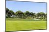 Golf Course Landscape with Fountain-denovyi-Mounted Photographic Print