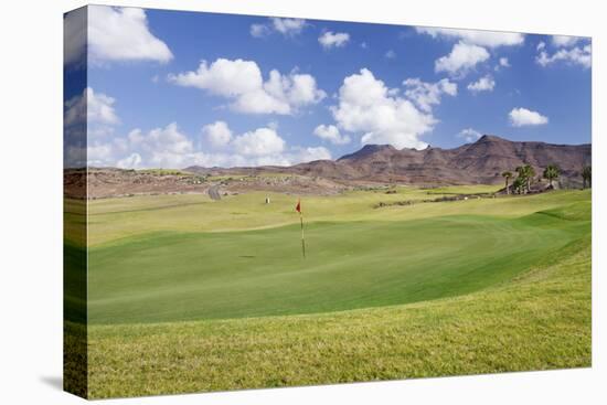 Golf Course, Las Playitas, Fuerteventura, Canary Islands, Spain, Europe-Markus Lange-Stretched Canvas