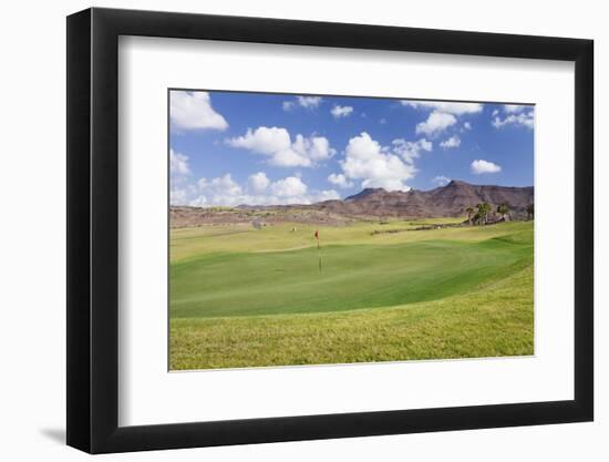 Golf Course, Las Playitas, Fuerteventura, Canary Islands, Spain, Europe-Markus Lange-Framed Photographic Print