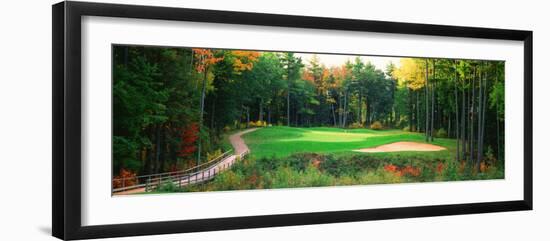 Golf Course New England, USA-null-Framed Premium Photographic Print