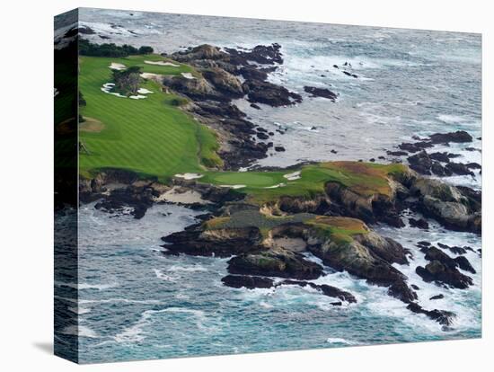 Golf Course on an Island, Pebble Beach Golf Links, Pebble Beach, Monterey County, California, USA-null-Stretched Canvas