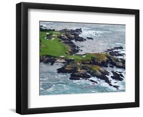 Golf Course on an Island, Pebble Beach Golf Links, Pebble Beach, Monterey County, California, USA-null-Framed Photographic Print