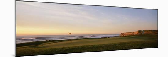 Golf Course on the Coast, Half Moon Bay, California, USA-null-Mounted Photographic Print