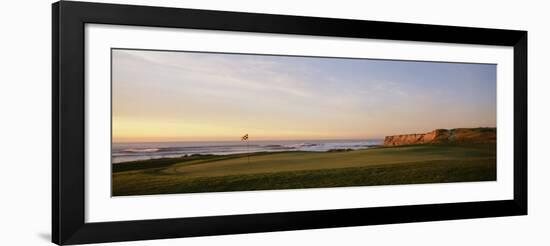 Golf Course on the Coast, Half Moon Bay, California, USA-null-Framed Photographic Print