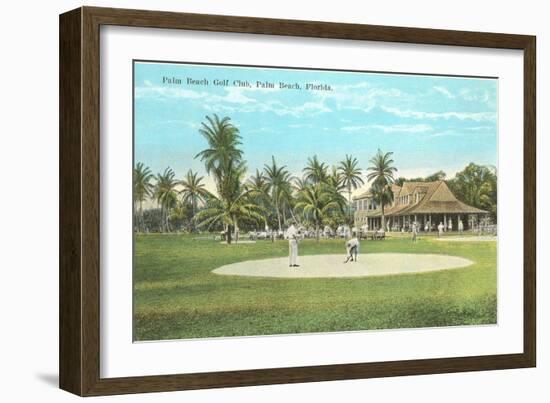 Golf Course, Palm Beach, Florida-null-Framed Art Print
