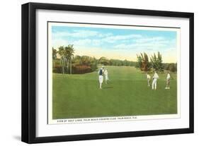 Golf Course, Palm Beach, Florida-null-Framed Art Print