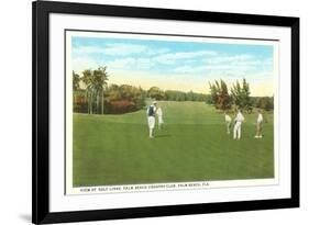 Golf Course, Palm Beach, Florida-null-Framed Premium Giclee Print