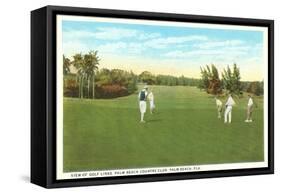 Golf Course, Palm Beach, Florida-null-Framed Stretched Canvas