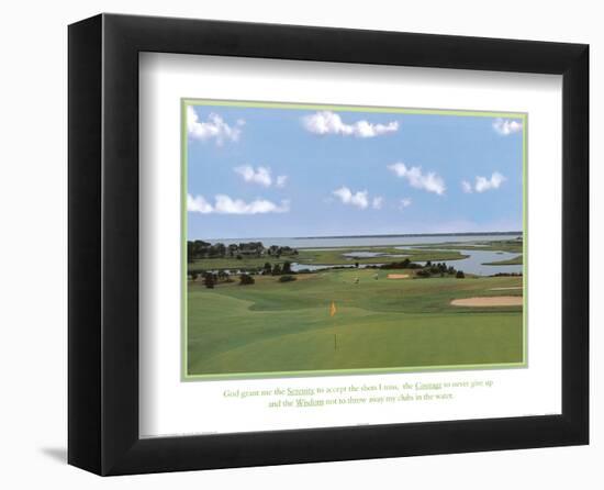 Golf Course Serenity Courage and Wisdom Motivational-null-Framed Mini Poster