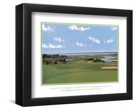 Golf Course Serenity Courage and Wisdom Motivational-null-Framed Mini Poster