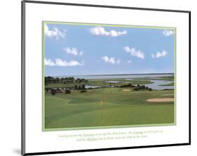 Golf Course Serenity Courage and Wisdom Motivational-null-Mounted Mini Poster