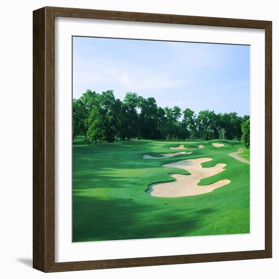 Golf Course, Shadow Hawk Golf Club, Richmond, Fort Bend County, Texas, USA-null-Framed Photographic Print