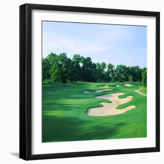 Golf Course, Shadow Hawk Golf Club, Richmond, Fort Bend County, Texas, USA-null-Framed Photographic Print