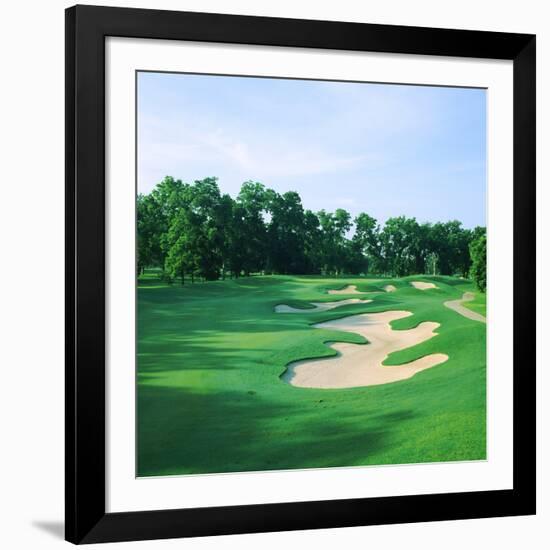 Golf Course, Shadow Hawk Golf Club, Richmond, Fort Bend County, Texas, USA-null-Framed Photographic Print