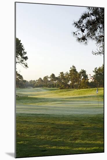 Golf Course with Ground Fog, Praia D'El Rey, Atlantic Coast-Axel Schmies-Mounted Photographic Print