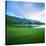 Golf Course with Mountain Range in the Background, Teton Pines Golf Course, Jackson, Wyoming, USA-null-Stretched Canvas