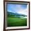 Golf Course with Mountain Range in the Background, Teton Pines Golf Course, Jackson, Wyoming, USA-null-Framed Photographic Print