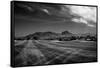 Golf CourseScottsdale Arizona b/w-null-Framed Stretched Canvas