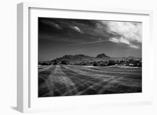 Golf CourseScottsdale Arizona b/w-null-Framed Photo