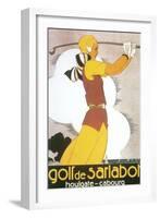 Golf De Sarlabot, Woman Golfer-null-Framed Art Print