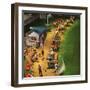 "Golf Driving Range", July 26, 1952-John Falter-Framed Premium Giclee Print