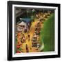 "Golf Driving Range", July 26, 1952-John Falter-Framed Giclee Print