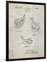 Golf Fairway Club Head Patent-Cole Borders-Framed Art Print