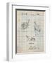 Golf Fairway Club Head Patent-Cole Borders-Framed Art Print