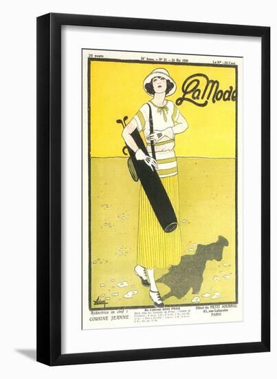 Golf Fashions-null-Framed Art Print