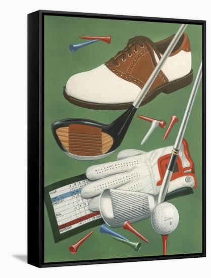 Golf Goodies-William Vanderdasson-Framed Stretched Canvas