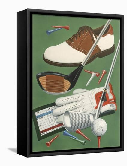 Golf Goodies-William Vanderdasson-Framed Stretched Canvas