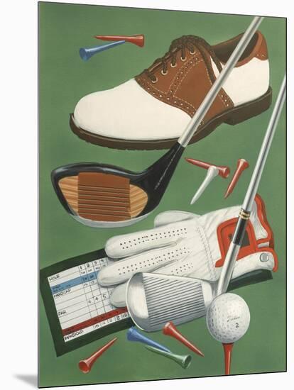 Golf Goodies-William Vanderdasson-Mounted Giclee Print