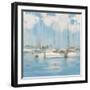 Golf Harbor Boats I-Dan Meneely-Framed Art Print