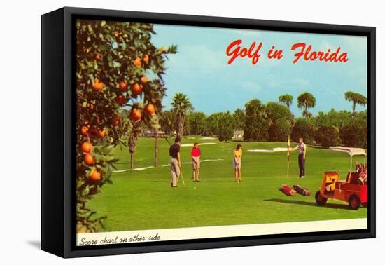 Golf in Florida-null-Framed Stretched Canvas