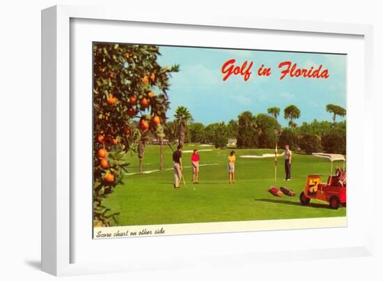 Golf in Florida-null-Framed Art Print